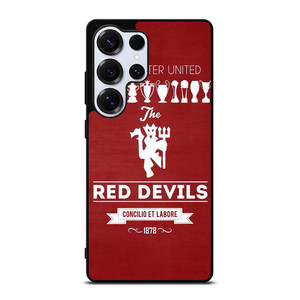 MANCHESTER UNITED FC LOGO FOOTBALL RED DEVILS Samsung Galaxy S25 Ultra Case Cover
