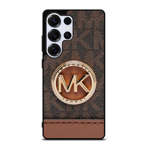 MICHAEL KORS LOGO MK WALLET BROWN Samsung Galaxy S25 Ultra Case Cover