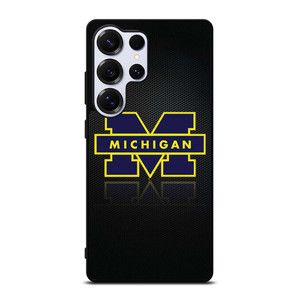 MICHIGAN WOLVERINES METAL LOGO Samsung Galaxy S25 Ultra Case Cover