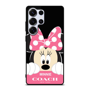 MINNIE MOUSE PINK COACH NEW YORK Samsung Galaxy S25 Ultra Case Cover