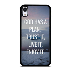 GOD HAS A PLAN QUOTE iPhone XR Case Cover GOD HAS A PLAN QUOTE iPhone XR Case Cover