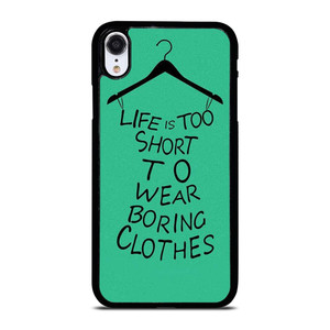LIFE IS TOO SHORT QUOTE iPhone XR Case Cover LIFE IS TOO SHORT QUOTE iPhone XR Case Cover