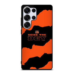 SEIZE THE DEY CINCINNATI BENGALS LOGO FOOTBALL TEAM Samsung Galaxy S25 Ultra Case Cover