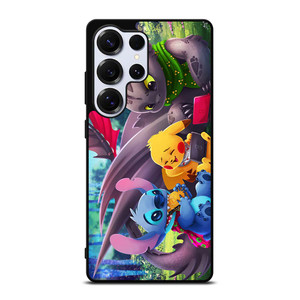 TOOTHLESS STITCH PIKACHU Samsung Galaxy S25 Ultra Case Cover TOOTHLESS STITCH PIKACHU Samsung Galaxy S25 Ultra Case Cover