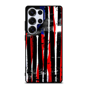 USA FLAG AMERICAN BASEBALL BLACK WHITE Samsung Galaxy S25 Ultra Case Cover