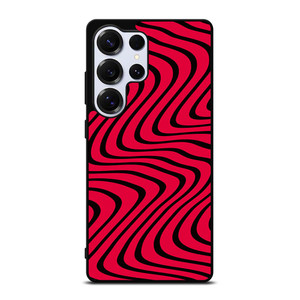 WAVY RED PATTERN Samsung Galaxy S25 Ultra Case Cover