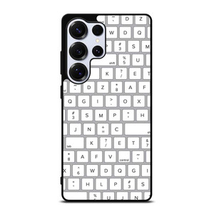 WHITE KEYBOARD PATTERN Samsung Galaxy S25 Ultra Case Cover
