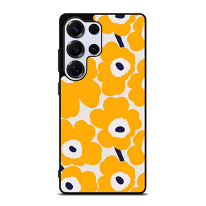 YELLOW RETRO FLORAL PATTERN Samsung Galaxy S25 Ultra Case Cover YELLOW RETRO FLORAL PATTERN Samsung Galaxy S25 Ultra Case Cover