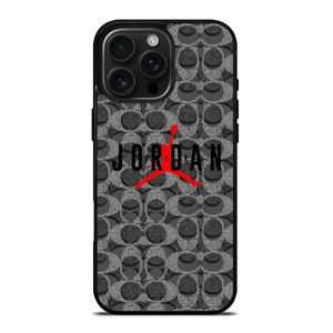 COACH NEW YORK AIR JORDAN BLACK iPhone 16 Pro Max Case Cover