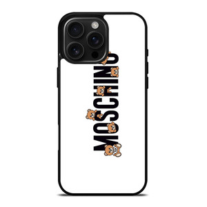 MOSCHINO BEAR LOGO iPhone 16 Pro Max Case Cover