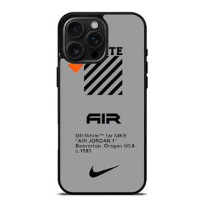 OFF WHITE X AIR JORDAN iPhone 16 Pro Max Case Cover OFF WHITE X AIR JORDAN iPhone 16 Pro Max Case Cover