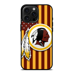 WASHINGTON REDSKINS LOGO USA FLAG iPhone 16 Pro Max Case Cover WASHINGTON REDSKINS LOGO USA FLAG iPhone 16 Pro Max Case Cover
