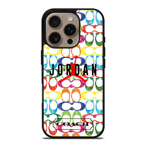 COACH NEW YORK AIR JORDAN COLORFUL iPhone 16 Pro Case Cover