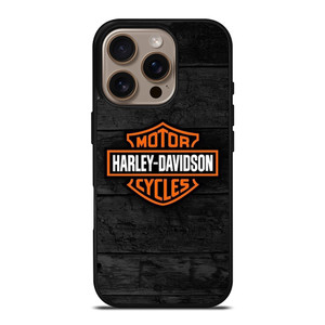HARLEY DAVIDSON MOTORCYCLE WOODEN LOGO iPhone 16 Pro Case Cover