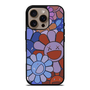 TAKASHI MURAKAMI FLOWER X KAWS iPhone 16 Pro Case Cover