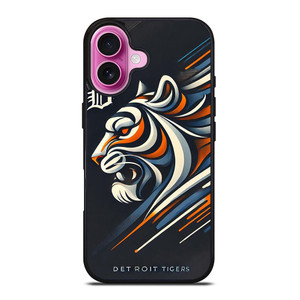 DETROIT TIGERS LOGO ART iPhone 16 Plus Case Cover