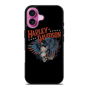 HARLEY DAVIDSON LOGO SKULL EAGLE iPhone 16 Plus Case Cover