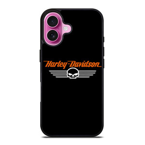 HARLEY DAVIDSON LOGO SKULL iPhone 16 Plus Case Cover