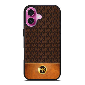 MICHAEL KORS MK LOGO BROWN ICON iPhone 16 Plus Case Cover