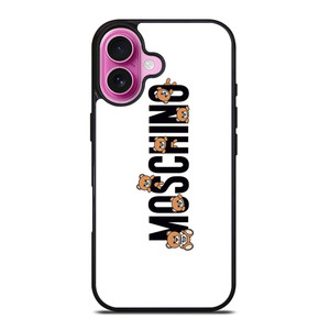MOSCHINO BEAR LOGO iPhone 16 Plus Case Cover