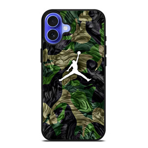 AIR JORDAN LOGO CAMO iPhone 16 Case Cover