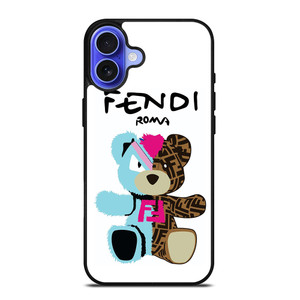 FENDI ROMA BEAR LOGO iPhone 16 Case Cover