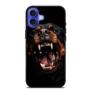 GIVENCHY ROTTWEILER DOG SMILE iPhone 16 Case Cover GIVENCHY ROTTWEILER DOG SMILE iPhone 16 Case Cover