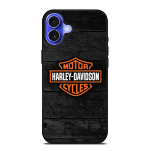 HARLEY DAVIDSON MOTORCYCLE WOODEN LOGO iPhone 16 Case Cover HARLEY DAVIDSON MOTORCYCLE WOODEN LOGO iPhone 16 Case Cover