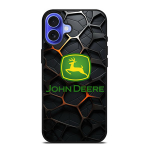 JOHN DEERE TRACTOR LOGO STEEL EMBLEM iPhone 16 Case Cover JOHN DEERE TRACTOR LOGO STEEL EMBLEM iPhone 16 Case Cover