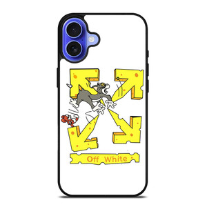 OFF WHITE TOM AND JERRY iPhone 16 Case Cover OFF WHITE TOM AND JERRY iPhone 16 Case Cover