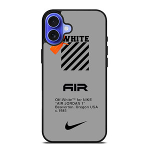 OFF WHITE X AIR JORDAN iPhone 16 Case Cover OFF WHITE X AIR JORDAN iPhone 16 Case Cover