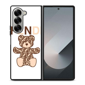 FENDI ROMA BROWN BEAR Samsung Galaxy Z Fold 6 Case Cover
