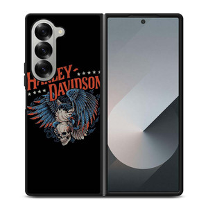 HARLEY DAVIDSON LOGO SKULL EAGLE Samsung Galaxy Z Fold 6 Case Cover HARLEY DAVIDSON LOGO SKULL EAGLE Samsung Galaxy Z Fold 6 Case Cover