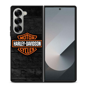 HARLEY DAVIDSON MOTORCYCLE WOODEN LOGO Samsung Galaxy Z Fold 6 Case Cover HARLEY DAVIDSON MOTORCYCLE WOODEN LOGO Samsung Galaxy Z Fold 6 Case Cover