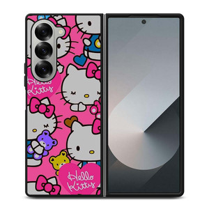 HELLO KITTY CAT PINK Samsung Galaxy Z Fold 6 Case Cover HELLO KITTY CAT PINK Samsung Galaxy Z Fold 6 Case Cover
