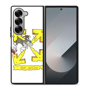 OFF WHITE TOM AND JERRY Samsung Galaxy Z Fold 6 Case Cover OFF WHITE TOM AND JERRY Samsung Galaxy Z Fold 6 Case Cover