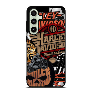 HARLEY DAVIDSON MOTORCYCLE LOGO COLLAGE Samsung Galaxy S24 FE Case Cover
