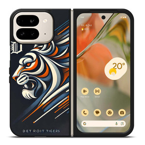 DETROIT TIGERS LOGO ART Google Pixel 9 Pro Fold Case Cover