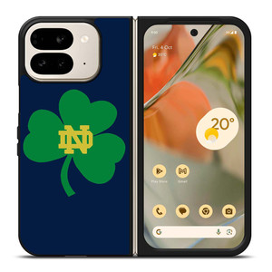 NOTRE DAME FIGHTING IRISH CLOVER LOGO Google Pixel 9 Pro Fold Case Cover NOTRE DAME FIGHTING IRISH CLOVER LOGO Google Pixel 9 Pro Fold Case Cover