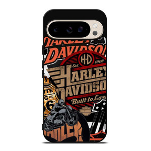 HARLEY DAVIDSON MOTORCYCLE LOGO COLLAGE Google Pixel 9 Pro Case Cover