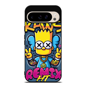 KAWS X BART SIMPSONS Google Pixel 9 Pro Case Cover