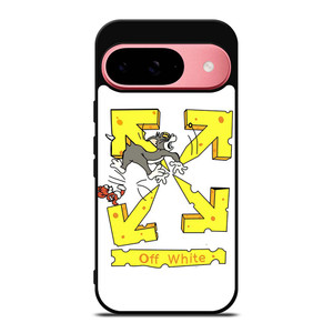 OFF WHITE TOM AND JERRY Google Pixel 9 Case Cover