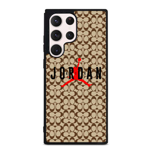 COACH NEW YORK AIR JORDAN BROWN Samsung Galaxy S23 Ultra Case Cover