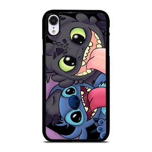 TOOTHLESS AND STITCH CARTOON iPhone XR Case Cover TOOTHLESS AND STITCH CARTOON iPhone XR Case Cover