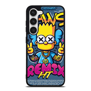 KAWS X BART SIMPSONS Samsung Galaxy S23 Case Cover KAWS X BART SIMPSONS Samsung Galaxy S23 Case Cover