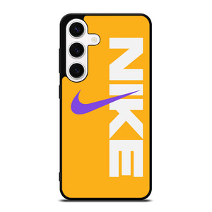 NIKE LOGO PURPLE YELLOW Samsung Galaxy S24 Case Cover
