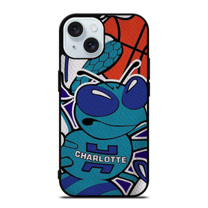 CHARLOTTE HORNETS BASKTEBALL TEAM LOGO iPhone 15 Case Cover