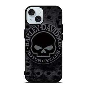 HARLEY DAVIDSON MOTORCYCLE IRON SKULL iPhone 15 Case Cover