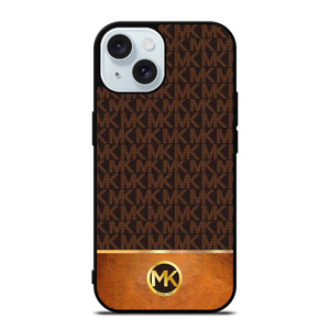 MICHAEL KORS MK LOGO BROWN ICON iPhone 15 Case Cover MICHAEL KORS MK LOGO BROWN ICON iPhone 15 Case Cover