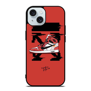 OFF WHITE NIKE AIR JORDAN iPhone 15 Case Cover OFF WHITE NIKE AIR JORDAN iPhone 15 Case Cover